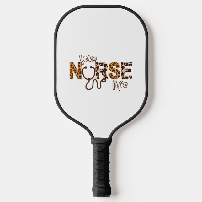 Liebe Nurse Life Cheetah 3 Pickleball Schläger (Vorderseite)