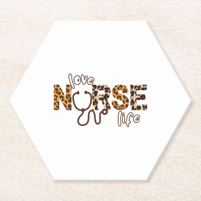 Liebe Nurse Life Cheetah 3 Untersetzer (Vorderseite)