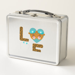 Liebe Nurse Life Cheetah 5 Metall Brotdose