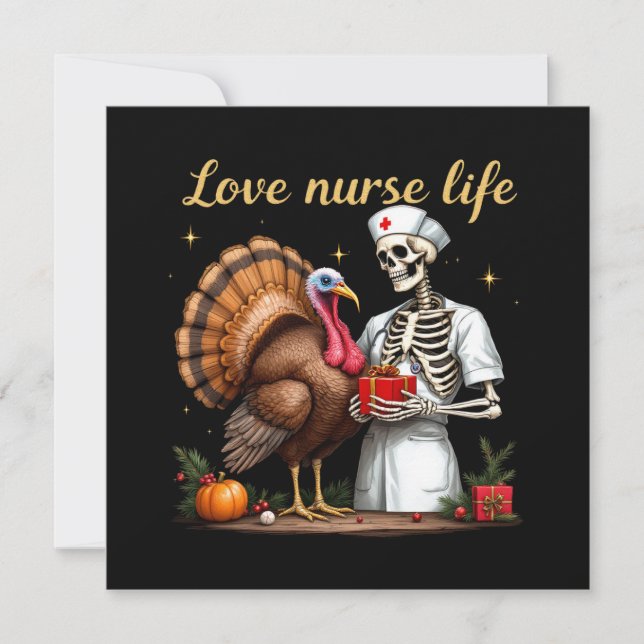 Liebe Nurse Life feiert Ihre Leidenschaft für die  Einladung (Vorderseite)