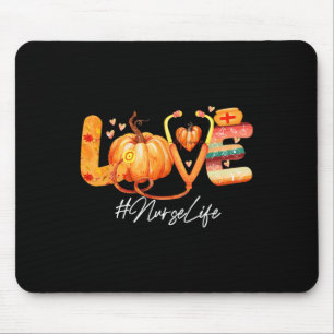Liebe Nurse Life Pumpkin Herbst Erntedank N Mousepad