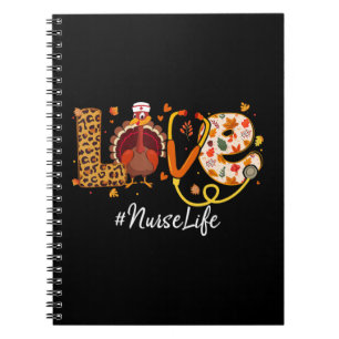 Liebe Nurse Life Türkei Funny Nursing Erntedank Notizblock