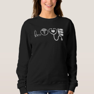 Liebe Nurse Niedlich Nurse Er Nurse Rn Nurse Cna N Sweatshirt