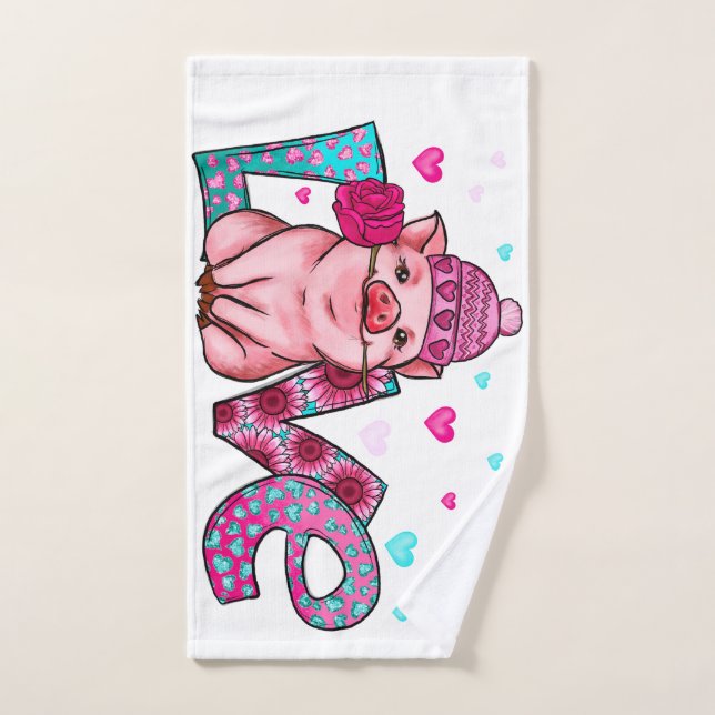 Liebe Nutztiere, Liebe, Schweinegrippe, tierische  Handtuch (Handtuch)