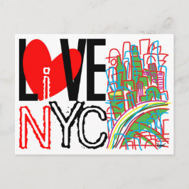 Liebe NYC & Live in NYC Postkarte