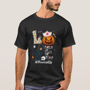 Liebe ODER Krankenleben Spooky Halloween Pumpkin-K T-Shirt