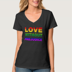 Liebe ohne Vorurteil Flaggen Gay Pride Monat R T-Shirt