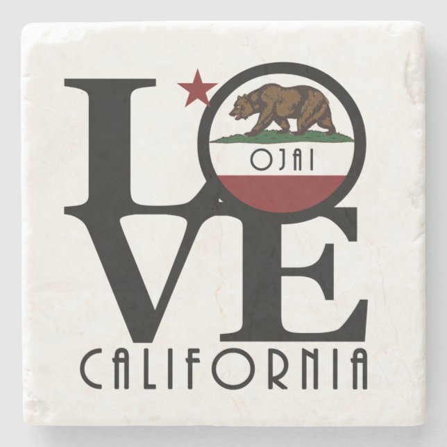 LIEBE Ojai Kalifornien Steinuntersetzer (Vorderseite)