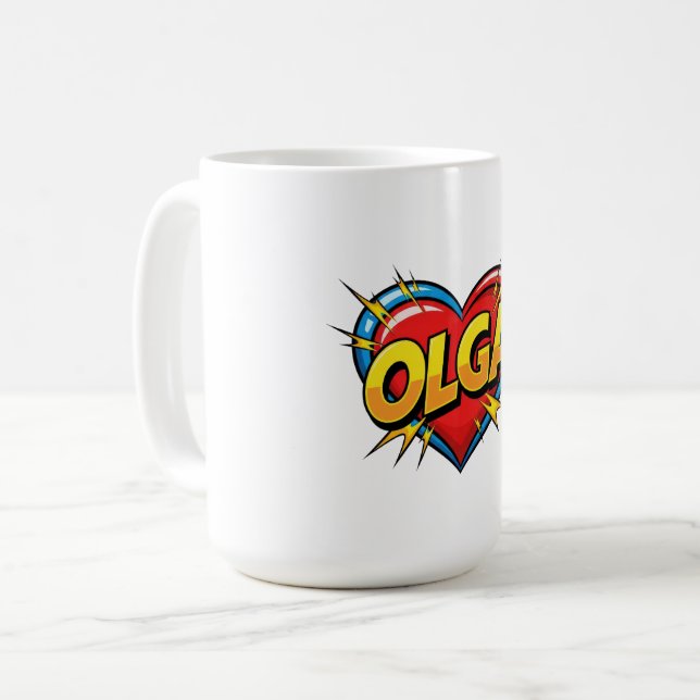 Liebe Olga Kaffeetasse (Vorderseite Links)