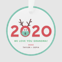 Liebe Oma 2020 Custom Foto Akronylic Ornament