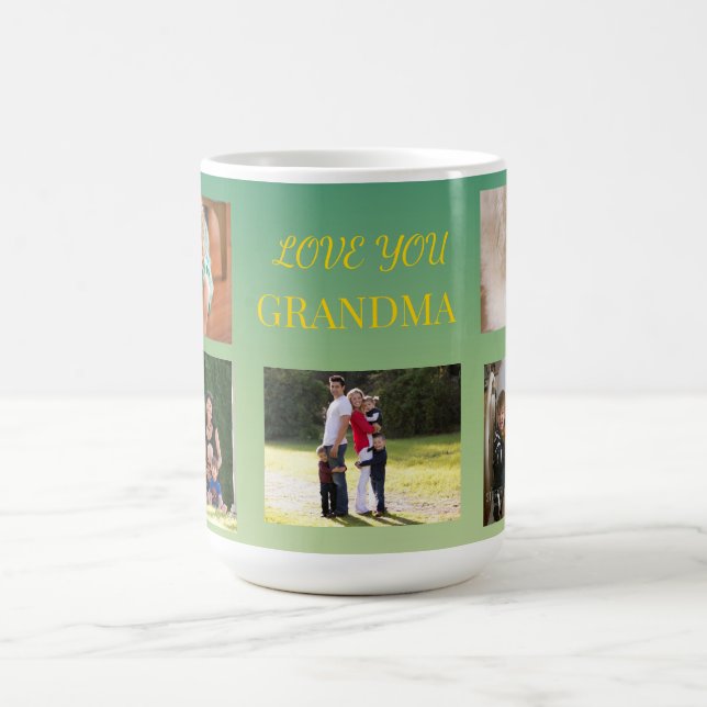 Liebe Oma 5 Foto-Design Kaffeetasse (Mittel)