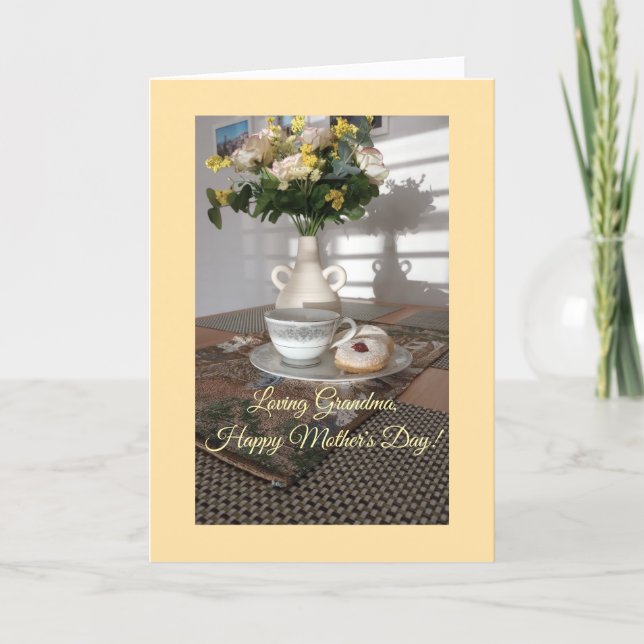 Liebe Oma, Glückliche Muttertagskarte Karte (Vorderseite)