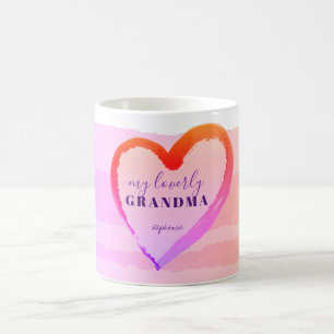 LIEBE OMA GOLD ROSA HERZ KAFFEETASSE