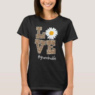 Liebe Oma Life Leopard Daisy Blume - Mütter D T-Shirt