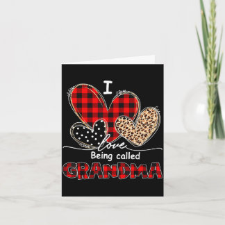 Liebe, Oma Rotkariert Oma genannt zu werden Karte