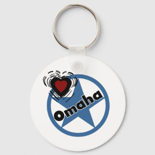 Liebe Omaha Schlüsselanhänger