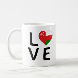 Liebe - Oman Flag Kaffeetasse