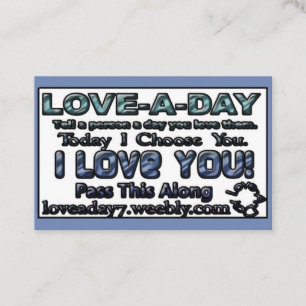Liebe-on-day-Visitenkarten Visitenkarte