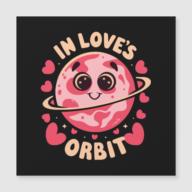 Liebe Orbit Magnetkarte (Vorderseite)