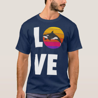 Liebe Orca Killer Whale Orca Lover Beach T-Shirt