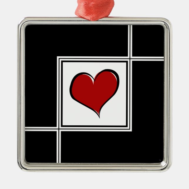 Liebe Ornament Aus Metall (Vorne)