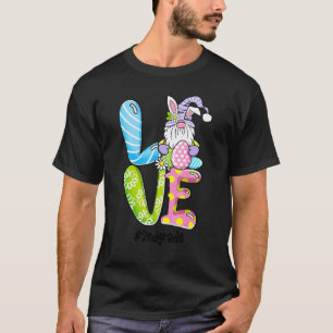 Liebe Ostern 2. Klasse Gnome Lehrer Bunny Frohe Os T-Shirt