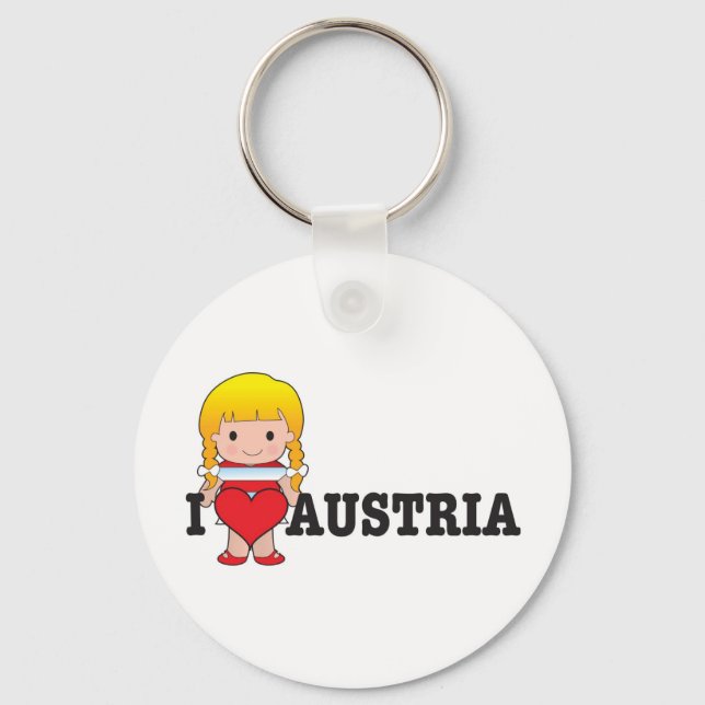 Liebe Österreich Schlüsselanhänger (Vorderseite)