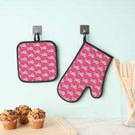 LIEBE Oven Mitt & Pot Holding Set