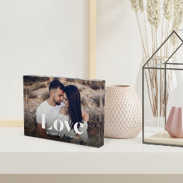 Liebe Overlay Personalisiert Fotoblock