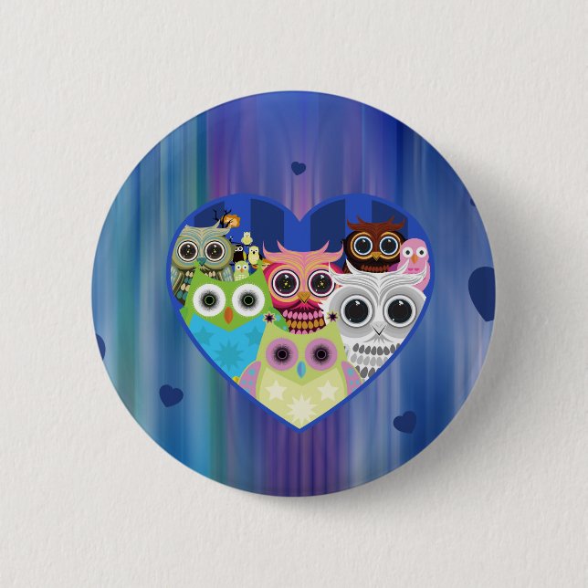 Liebe Owls Button (Vorderseite)