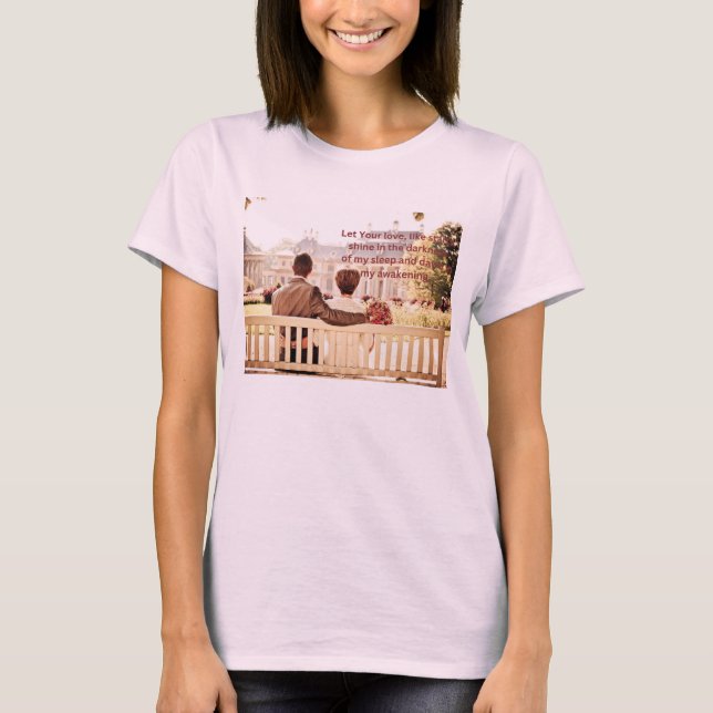 Liebe Paar blassrosa Farbe für Frauen T - Shirt (Vorderseite)