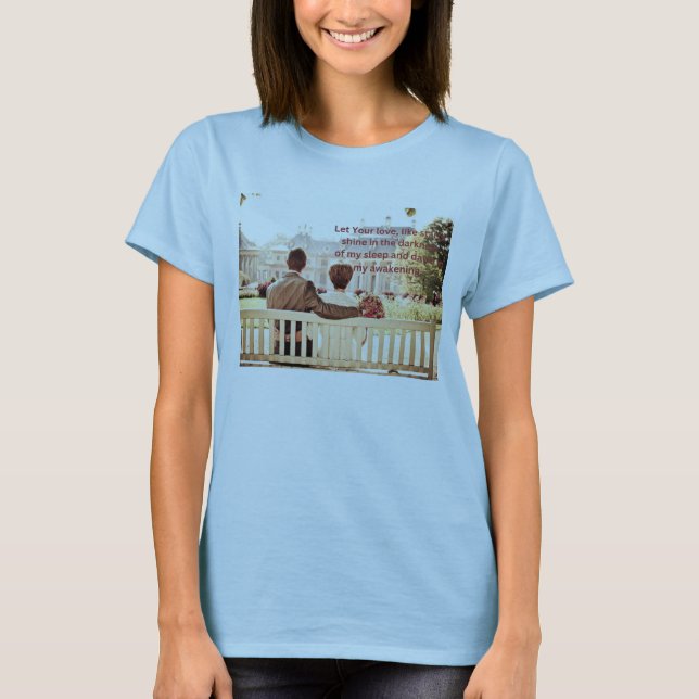 Liebe Paar Hellblaue T - Shirt für Frauen (Vorderseite)