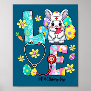 Liebe pacu Krankenschwester Leben Hase Stethoskop Poster