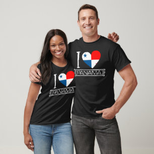 Liebe Panama-Flagge Land T-Shirt