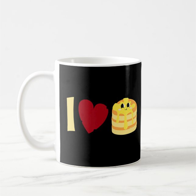 Liebe Pancakes Pancake Kaffeetasse (Links)