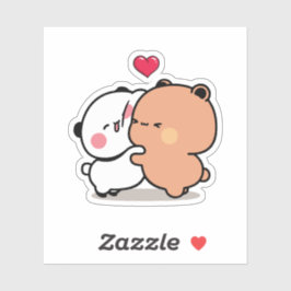 Liebe Panda Bären, Bubu und Dudu Aufkleber