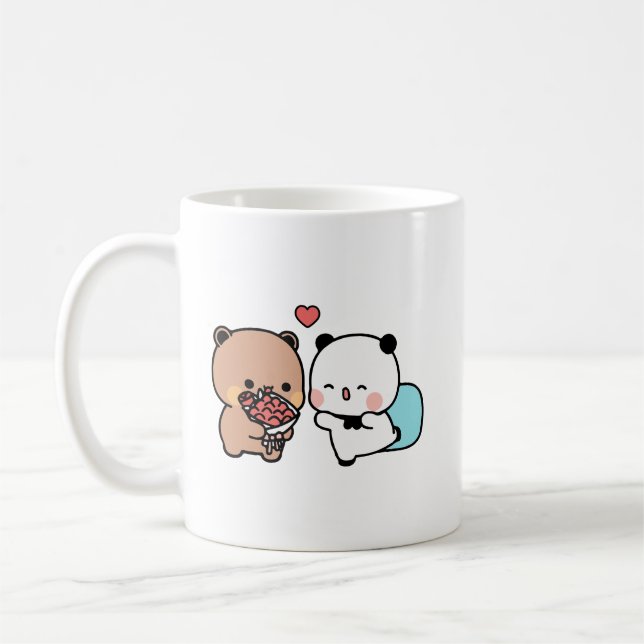 Liebe Panda Bären, Bubu und Dudu Kaffeetasse (Links)