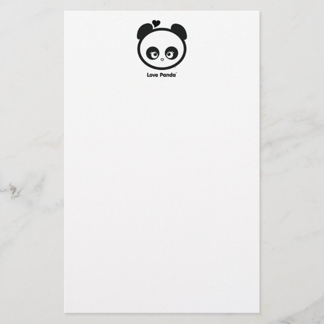 Liebe Panda® Briefpapier (Vorderseite)