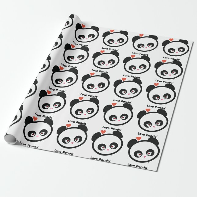 Liebe Panda® Geschenkpapier (Ungerollt)