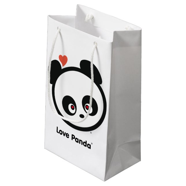 Liebe Panda® Kleine Geschenktüte (Rückseite Schrägansicht)