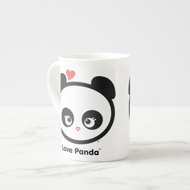Liebe Panda® Knochen-China-Tasse Prozellantasse (Vorderseite Links)