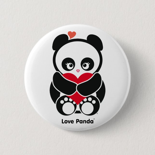 Liebe Panda® Knopf Button (Vorderseite)