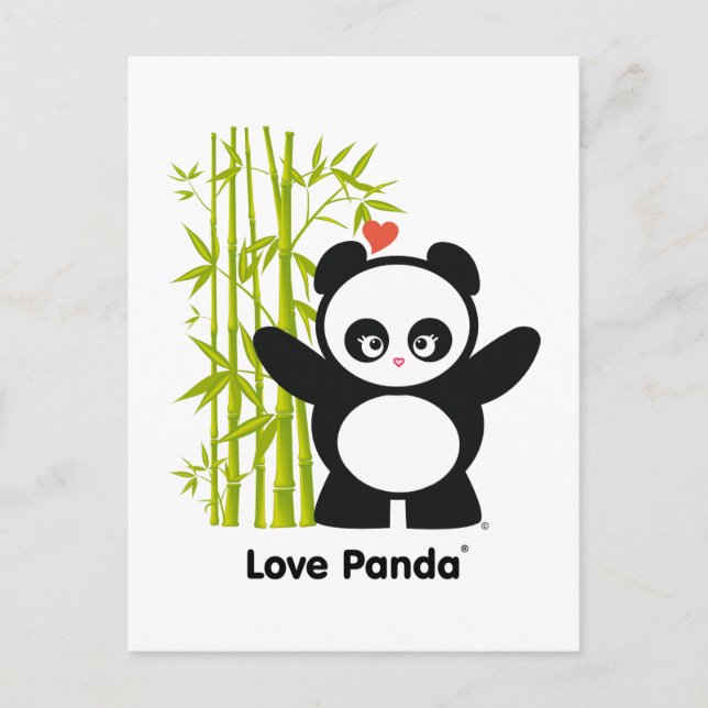Liebe Panda® Postkarte (Vorderseite)