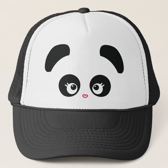 Liebe Panda® Trucker-Hut Truckerkappe (Vorderseite)