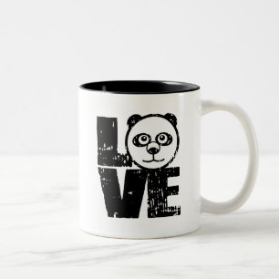 Liebe Panda Zweifarbige Tasse