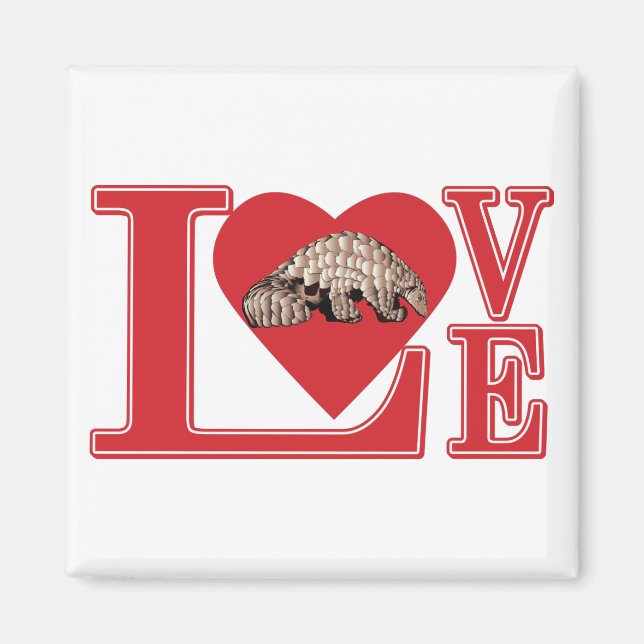 LIEBE-Pangolin Magnet (Vorne)