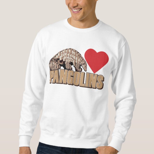 Liebe Pangolins Sweatshirt (Vorderseite)