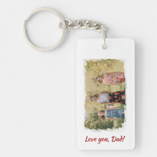 Liebe Papa, bester Papa überhaupt Foto-Typografie- Schlüsselanhänger