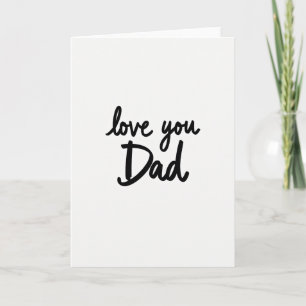 Liebe Papa Minimalistische Karte