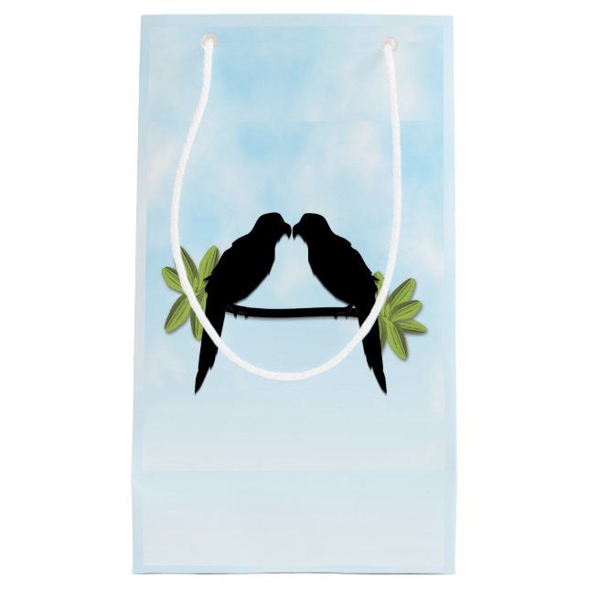 Liebe Papagei Kleine Geschenktüte (Vorderseite)